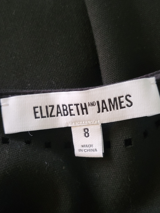 Elizabeth And James Black Cut Laser Out Mini Dress Fit & Flare Party Classic 8 - Picture 7 of 9